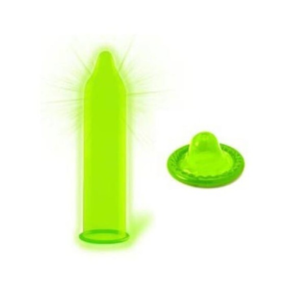 PROFILATTICI CHE SI ILLUMINANO AL BUIO 3 PEZZI GLOWING CONDOMS