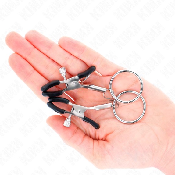 PINZETTE MORSETTO PER CAPEZZOLI REGOLABILI CON ANELLO KINK