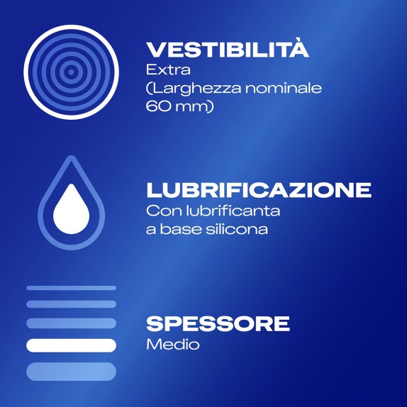 PROFILATTICI IN LATTICE DUREX SETTEBELLO 2XL 5 PEZZI
