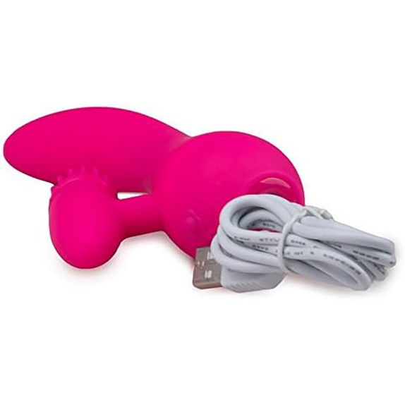 RABBIT VIBRANTE  CON STIMOLATORE CLITORIDEO ROTANTE DAISUKI 1