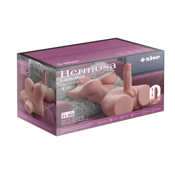 copy of BUSTO REALISTICO DI TRANS CON PENE A MOVIMENTO A SPINTA IN SILICONE MIAH