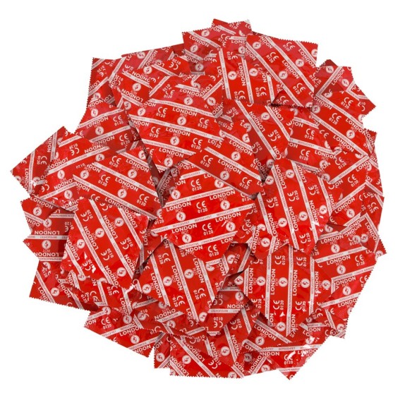 CONFEZIONE 100 PRESERVATIVI DUREX ALLA FRAGOLA LONDON