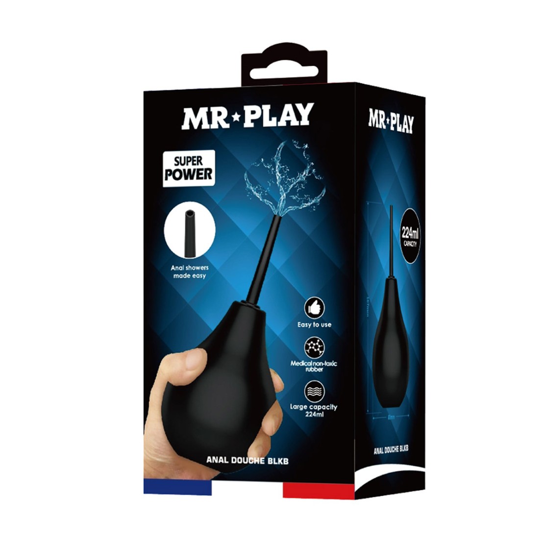 PERETTA PER LA PULIZIA ANALE IN SILICONE MR...
