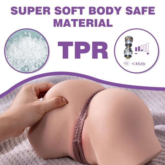 MEZZO BUSTO DONNA REALISTICO CON MOVIMENTO A SPINTA VAGINA E ANO FENNIE XISE