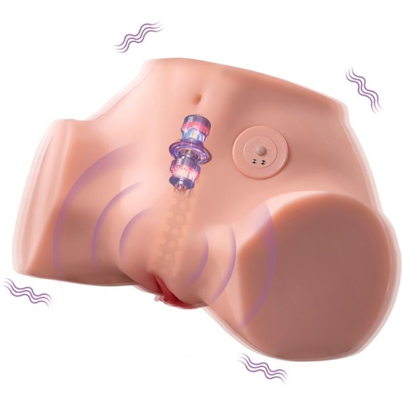 MEZZO BUSTO DONNA REALISTICO CON MOVIMENTO A SPINTA VAGINA E ANO FENNIE XISE