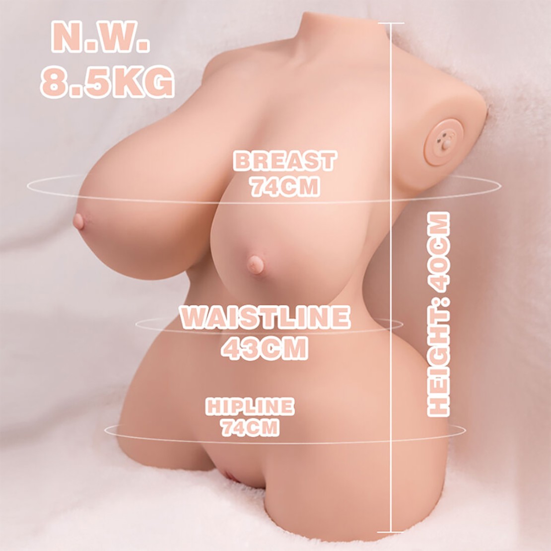 TORSO DI DONNA FORMOSA SEXY REALISTICO CON...
