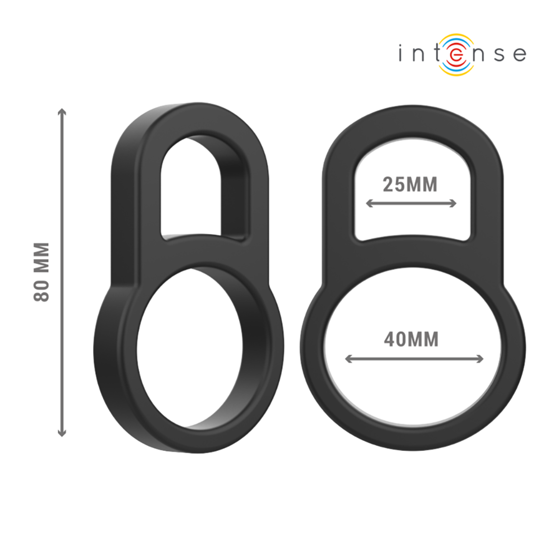 DOPPIO ANELLO COCK RING IN SILICONE PER PENE E...