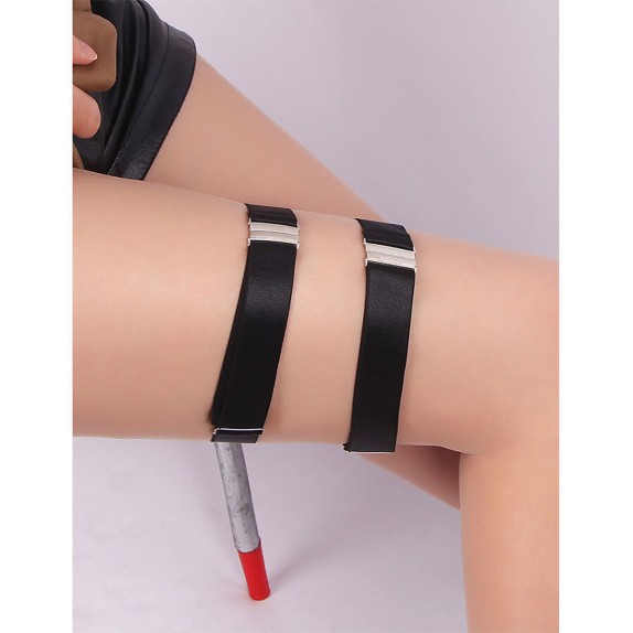 GIARRETTIERE SEXY ELASTICHE E REGOLABILI IN TESSUTO NERO SUBBLIME