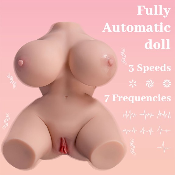 TORSO DONNA MASTURBATORE REALISTICO CON MOVIMENTO A SPINTA E VIBRAZIONE FRIEDA XISE