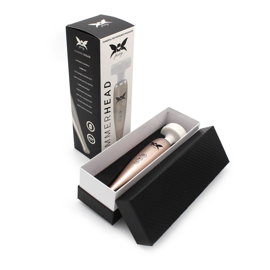 WAND STIMOLATORE CLITORIDEO CON TESTA PIATTA...