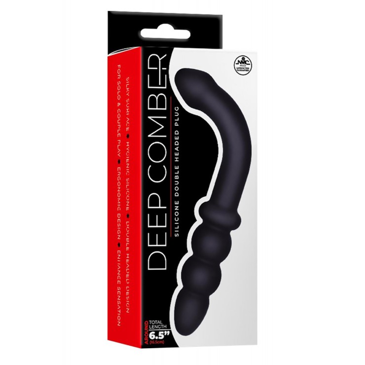 PLUG ANALE DOPPIA TESTA IN SILICONE DEEP COMBER 16,5 CM