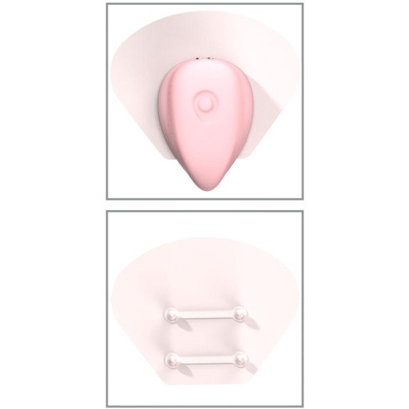 SET DI COPPIA STIMOLATORE DI CLITORIDE E ANELLO CON APP LUXUS