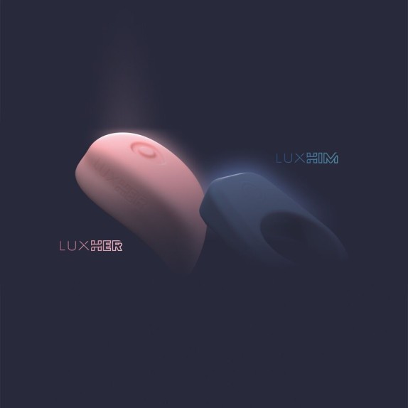 copy of SET DI COPPIA STIMOLATORE DI CLITORIDE E ANELLO VIBRANTE CON APP LUXUS