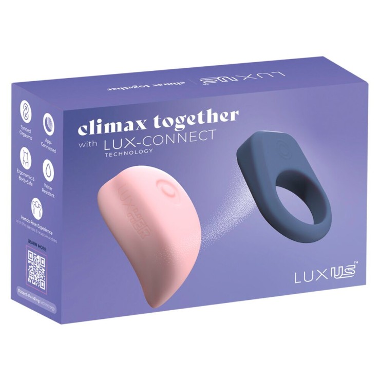 SET DI COPPIA STIMOLATORE DI CLITORIDE E ANELLO CON APP...