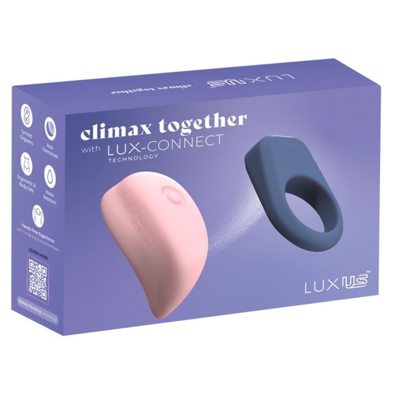 copy of SET DI COPPIA STIMOLATORE DI CLITORIDE E ANELLO VIBRANTE CON APP LUXUS