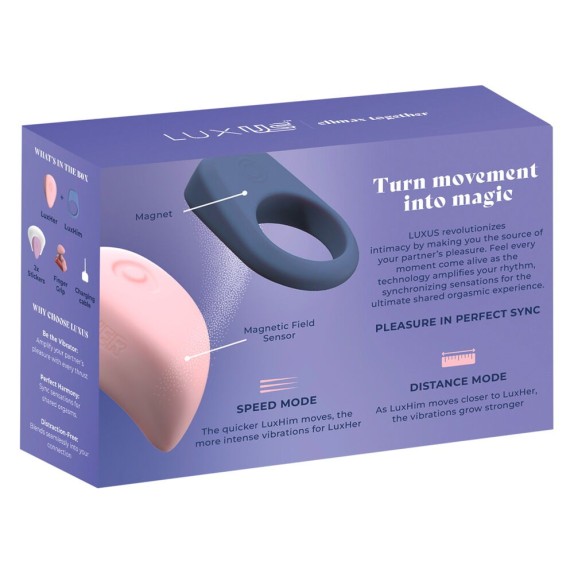 copy of SET DI COPPIA STIMOLATORE DI CLITORIDE E ANELLO VIBRANTE CON APP LUXUS