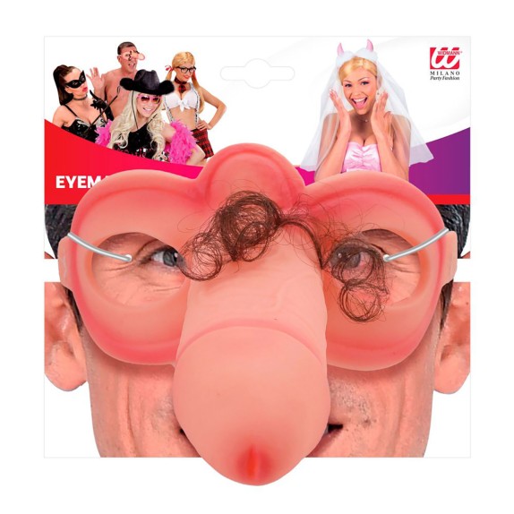 copy of MASCHERIA CON NASO A PISELLO E CIUFFETTI DI PELO SEXY GADGET PER FESTE
