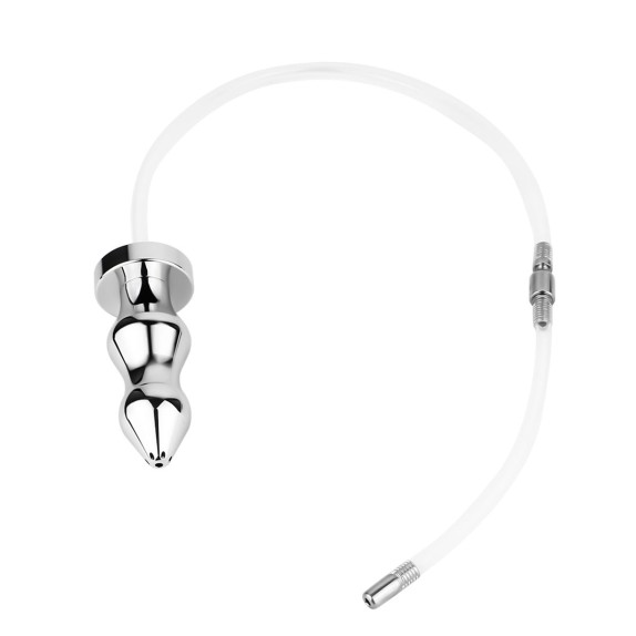SONDA URETRALE IN SILICONE COLLEGATA AL PLUG ANALE URETHRAL SOUND TO ANAL PLUG