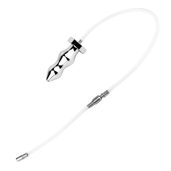 SONDA URETRALE IN SILICONE COLLEGATA AL PLUG ANALE URETHRAL SOUND TO ANAL PLUG