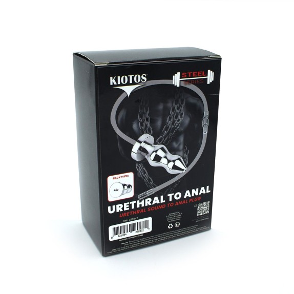 SONDA URETRALE IN SILICONE COLLEGATA AL PLUG ANALE URETHRAL SOUND TO ANAL PLUG