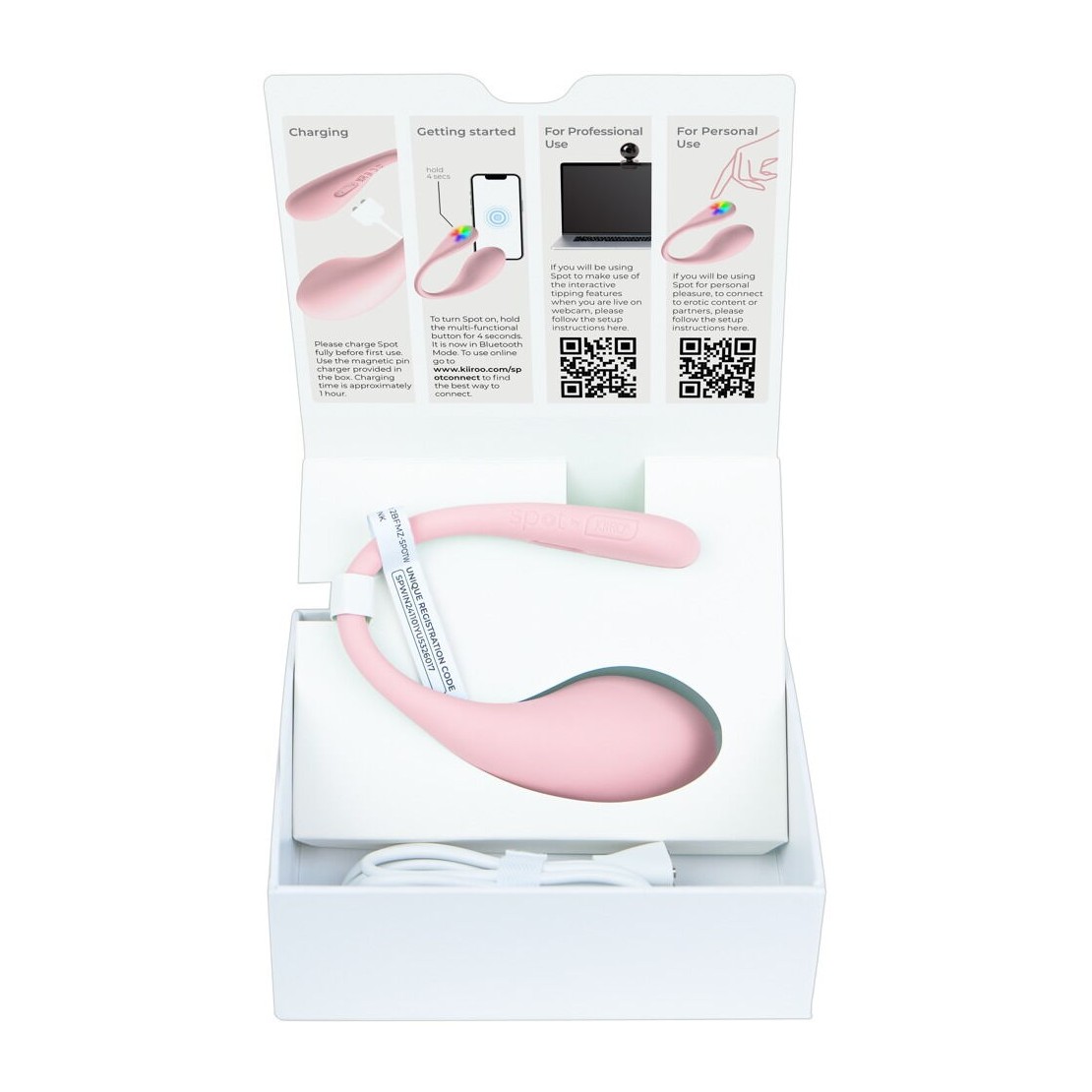 SPOT KIIROO OVETTO VIBRANTE CON APP CON LED PER...