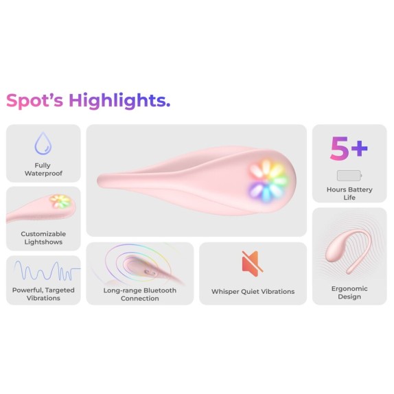 SPOT KIIROO OVETTO VIBRANTE CON APP CON LED PER GIOCHI A DISTANZA