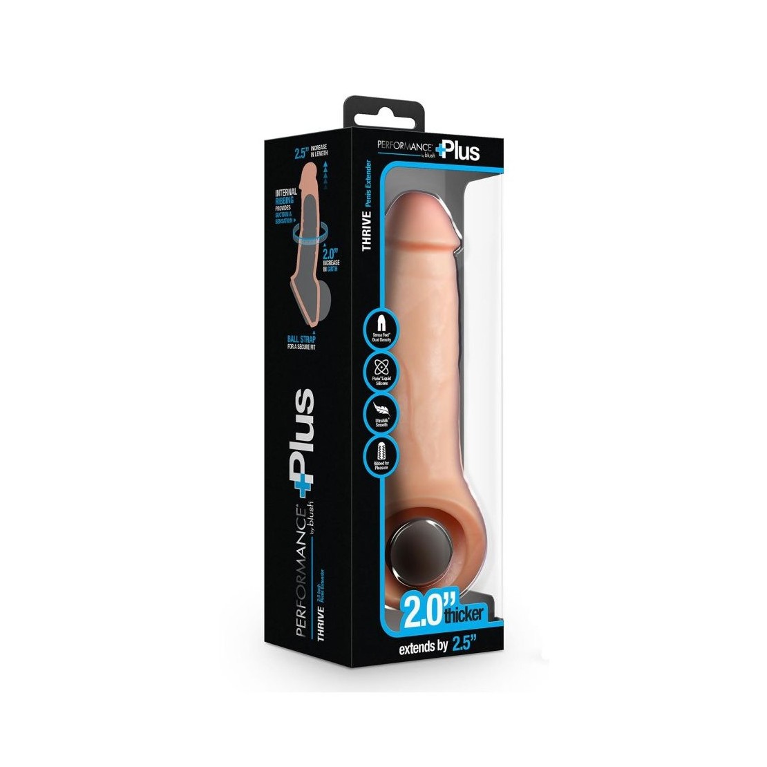 GUAINA PROLUNGA PER UOMO SEXY CON ANELLO THRIVE...