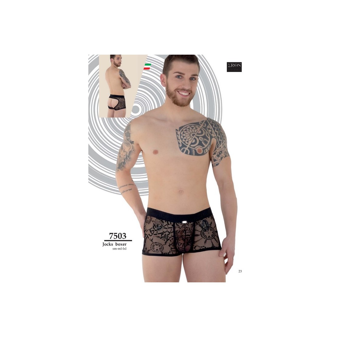 JOCKS BOXER SEXY PER UOMO CON RICAMO FLOREALE...