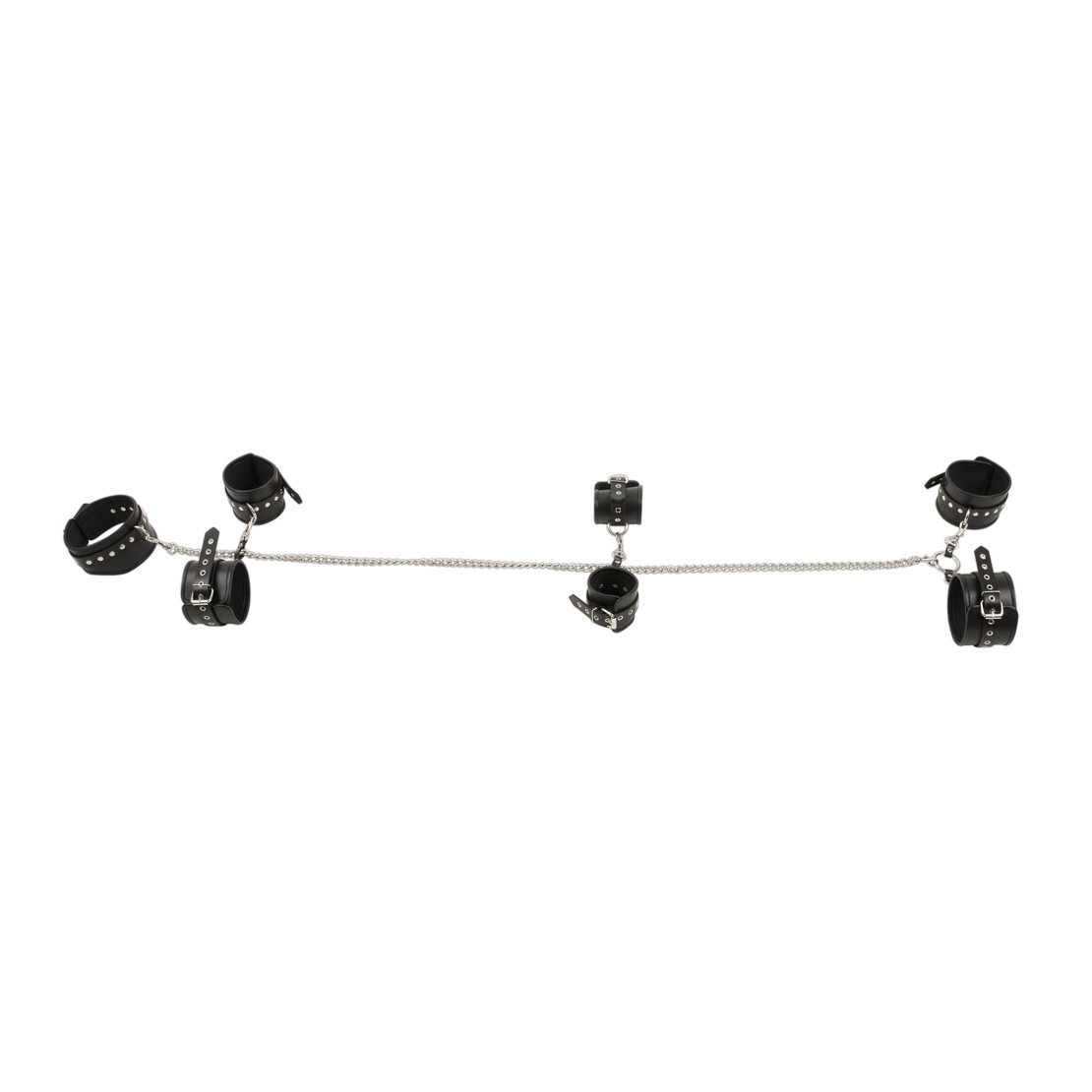 BONDAGE SET UNISEX CON COLLARE MANETTE E...
