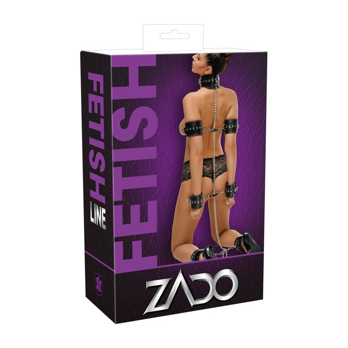 BONDAGE SET UNISEX CON COLLARE MANETTE E...