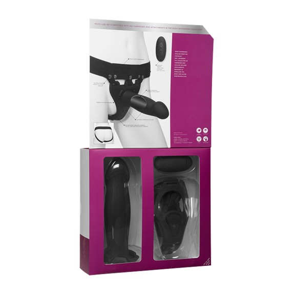 copy of STRAP-ON UNISEX IN SILICONE VIBRANTE CON TELECOMANDO 19CM