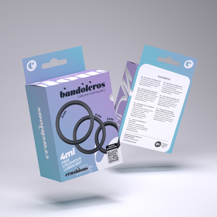 KIT 3 ANELLI PER PENE IN SILICONE PER MIGLIORARE L'EREZIONE