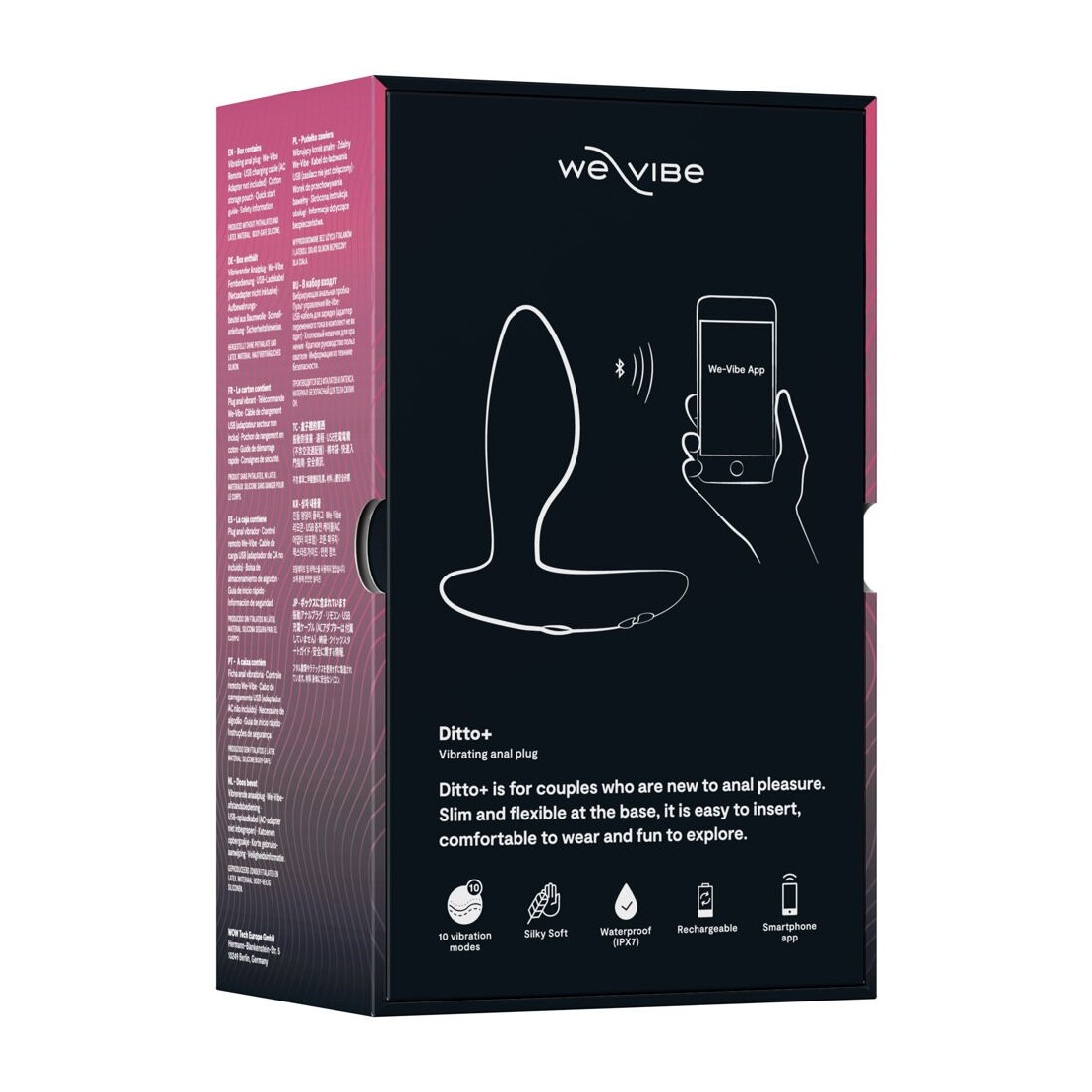 PLUG ANALE VIBRANTE CON APP A DISTANZA E...