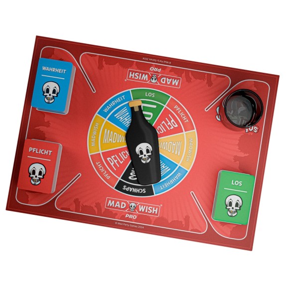 GIOCO DELLA BOTTIGLIA DA TAVOLO IN LINGUA TEDESCA MADWISH PRO PARTY GAME