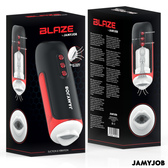 MASTURBATORE AUTOMATICO A FORMA DI BOCCA CON MOVIMENTO SU E GIU E SUZIONE BLAZE