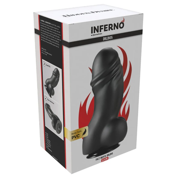 FALLO DILDO GROSSO E CORTO IN PVC MORBIDO 22 CM X 6,8 CM 7 2