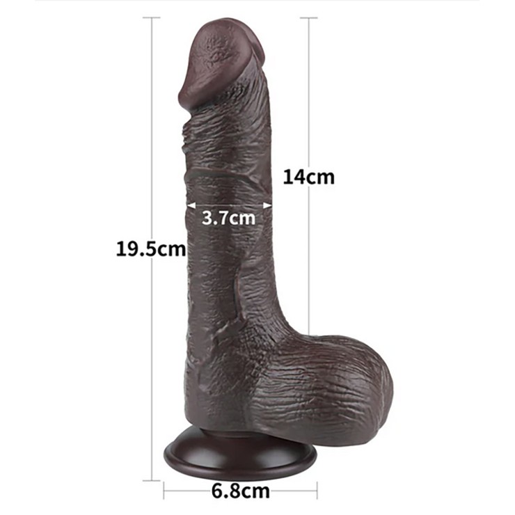 copy of DILDO MARRONE REALISTICO A DOPPIA DENSITA' CON... 2