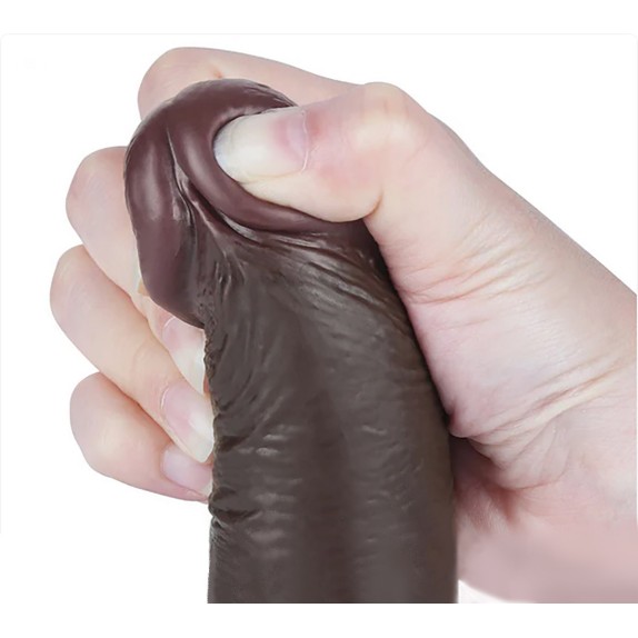 copy of DILDO MARRONE REALISTICO A DOPPIA DENSITA' CON PELLE SCORREVOLE 7,5"
