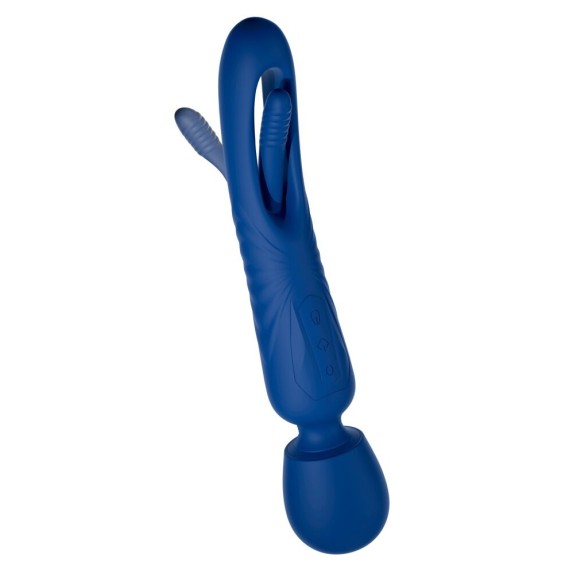 2IN1 WAND VIBRANTE PER CLITORIDE CON LINGUA PER PUNTO G SWEET SMILE