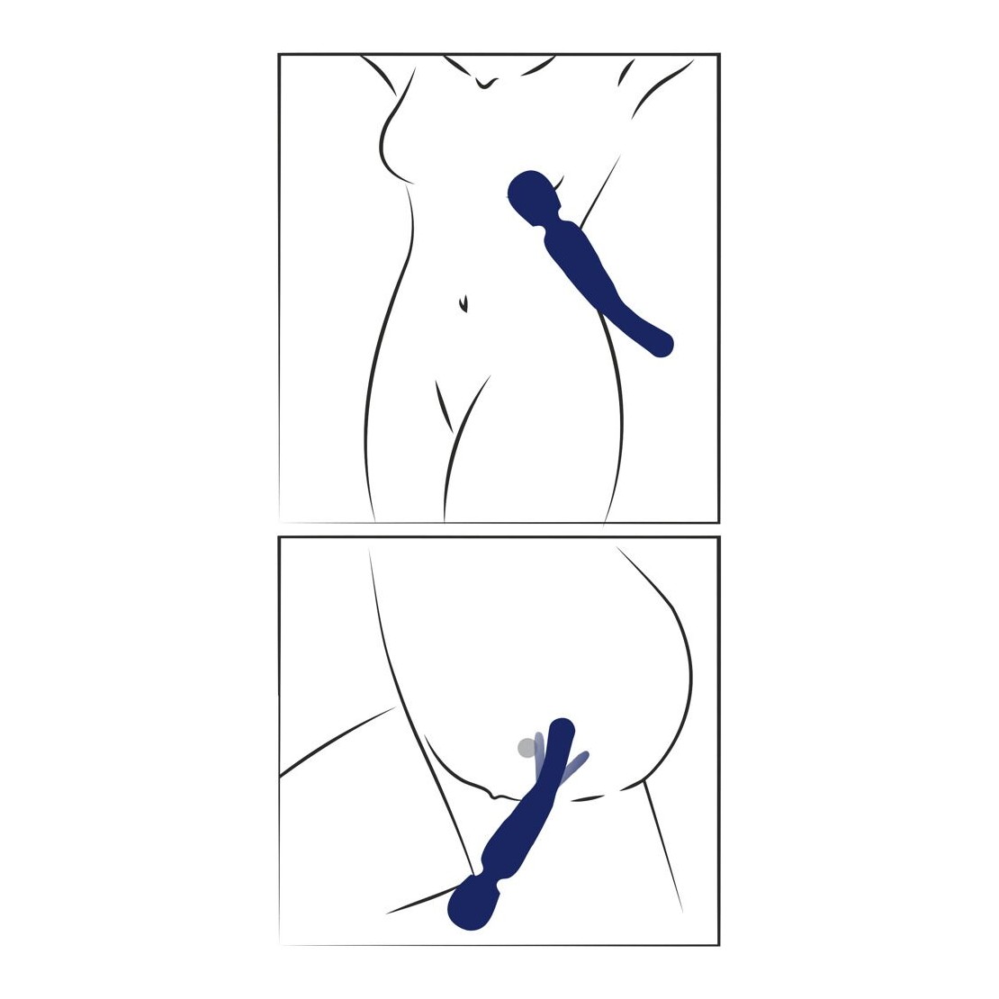 2IN1 WAND VIBRANTE PER CLITORIDE CON LINGUA PER...