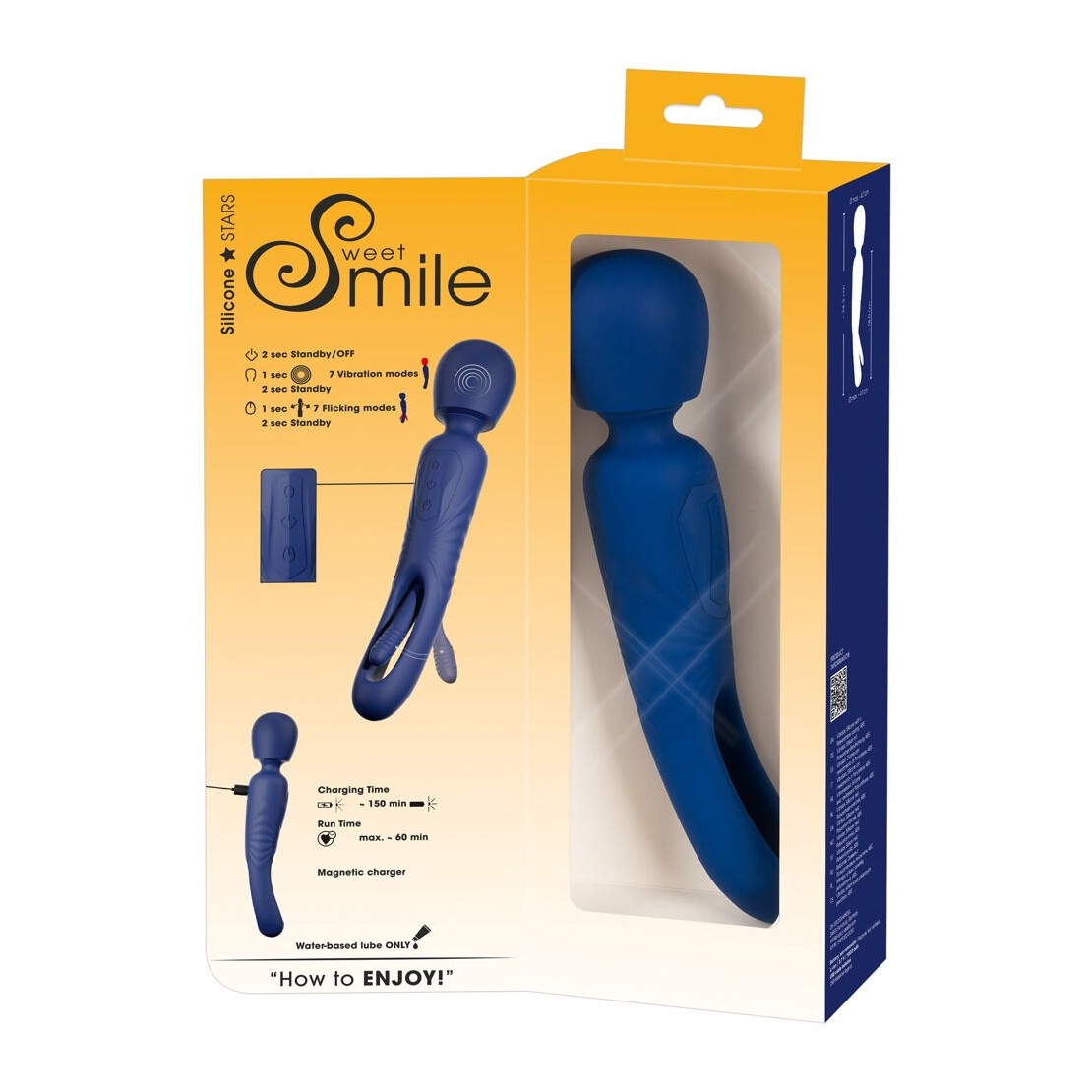 2IN1 WAND VIBRANTE PER CLITORIDE CON LINGUA PER...