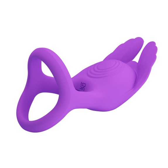 ANELLO PER PENE VIBRANTE DOPPIO RICARICABILE SILAS