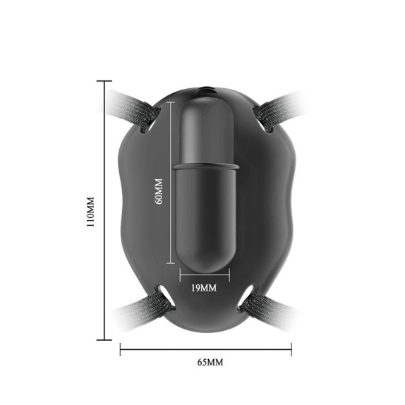 MUTANDINA VIBRANTE PER CLITORIDE ELASTICA E REGOLABILE USB