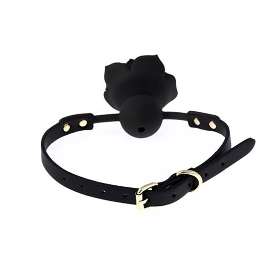 copy of GAG SEX TOY IN SILICONE A FORMA DI ROSA NERO/FUCSIA