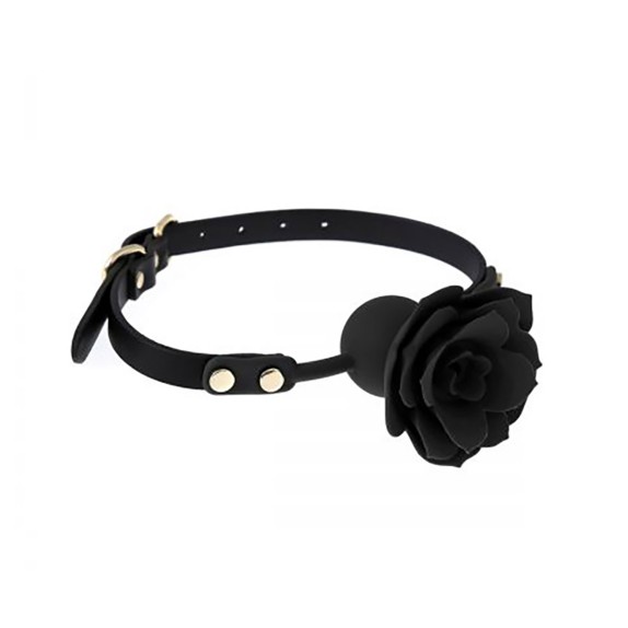 copy of GAG SEX TOY IN SILICONE A FORMA DI ROSA NERO/FUCSIA