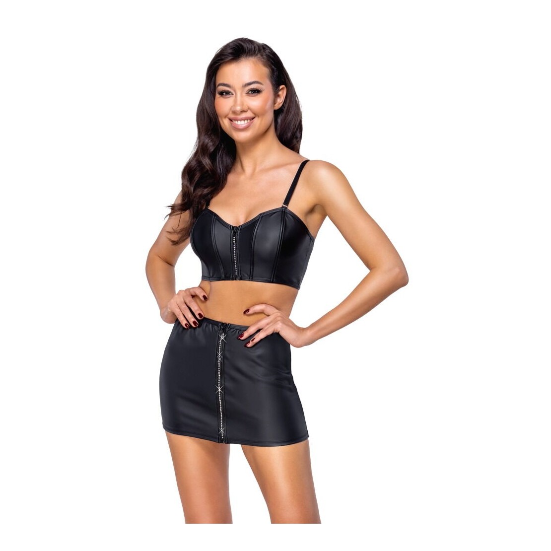 copy of MINIGONNA SEXY NERA OPACA PER DONNA CON...