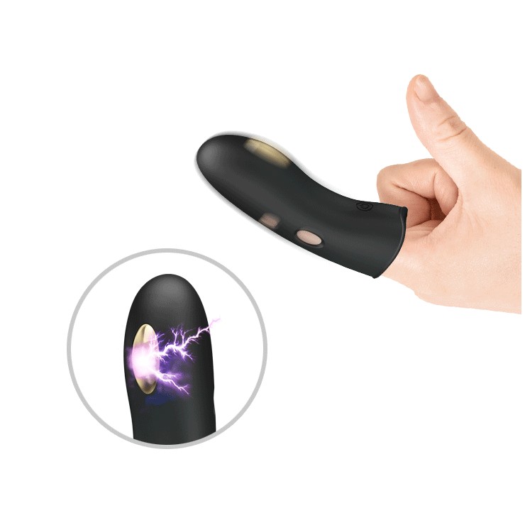 DITALINO CON SCOSSE ELETTRICHE VIBRANTE SEX TOY USB MARICO 2
