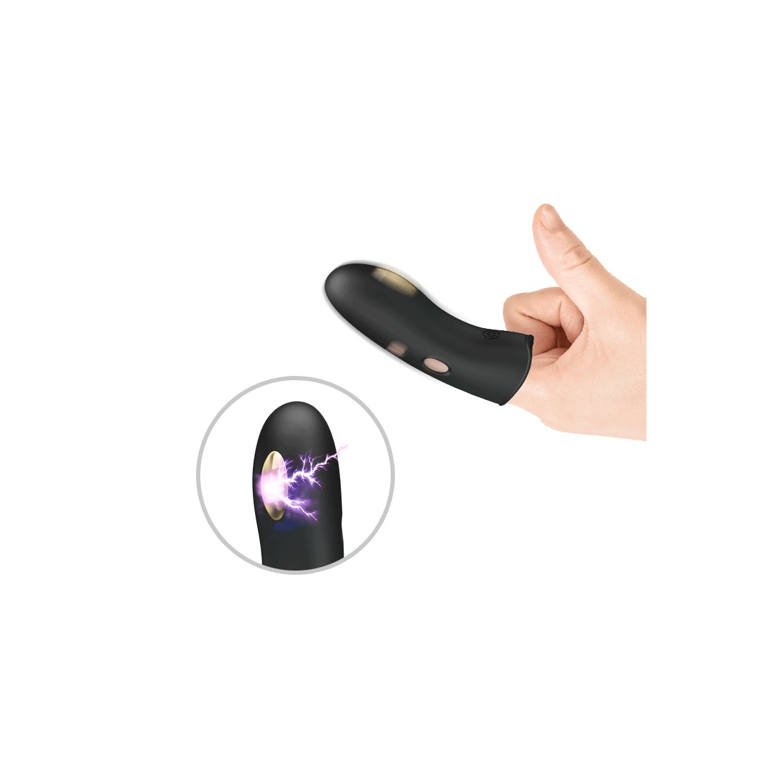 DITALINO CON SCOSSE ELETTRICHE VIBRANTE SEX TOY...
