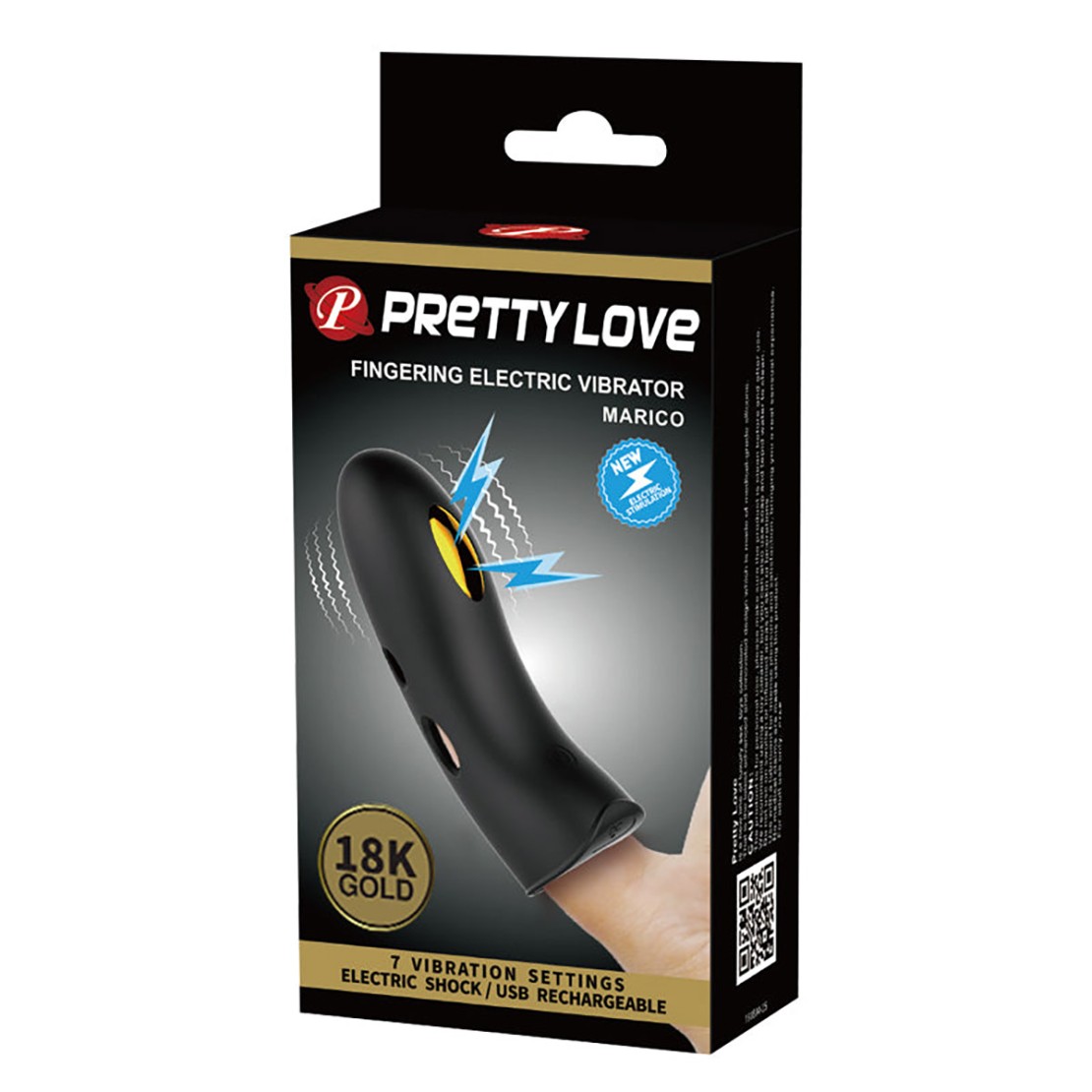 DITALINO CON SCOSSE ELETTRICHE VIBRANTE SEX TOY...