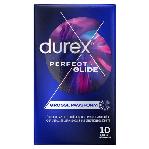 DUREX PERFECT GLIDE PROFILATTICI 10 PZ SPESSI EXTRA LUBRIFICATI